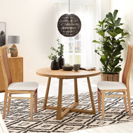 Pikendatav söögilaud Merbi 120-160x120 9767 + 2 tooli Sandra 9130